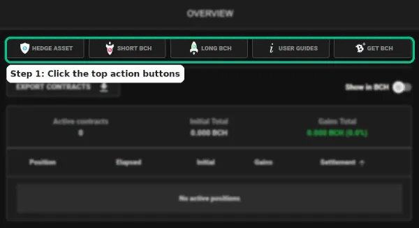 BCHBull step 1 - direction How to create a synthetic contract in BCH Bull