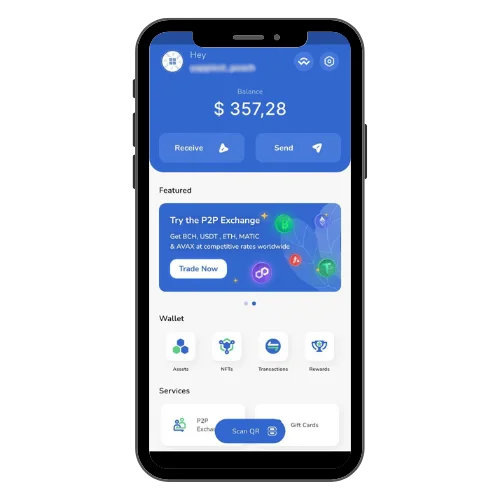 Zapit BCH wallet mockup Zapit best multicoin BCH wallet mobile phone mockup